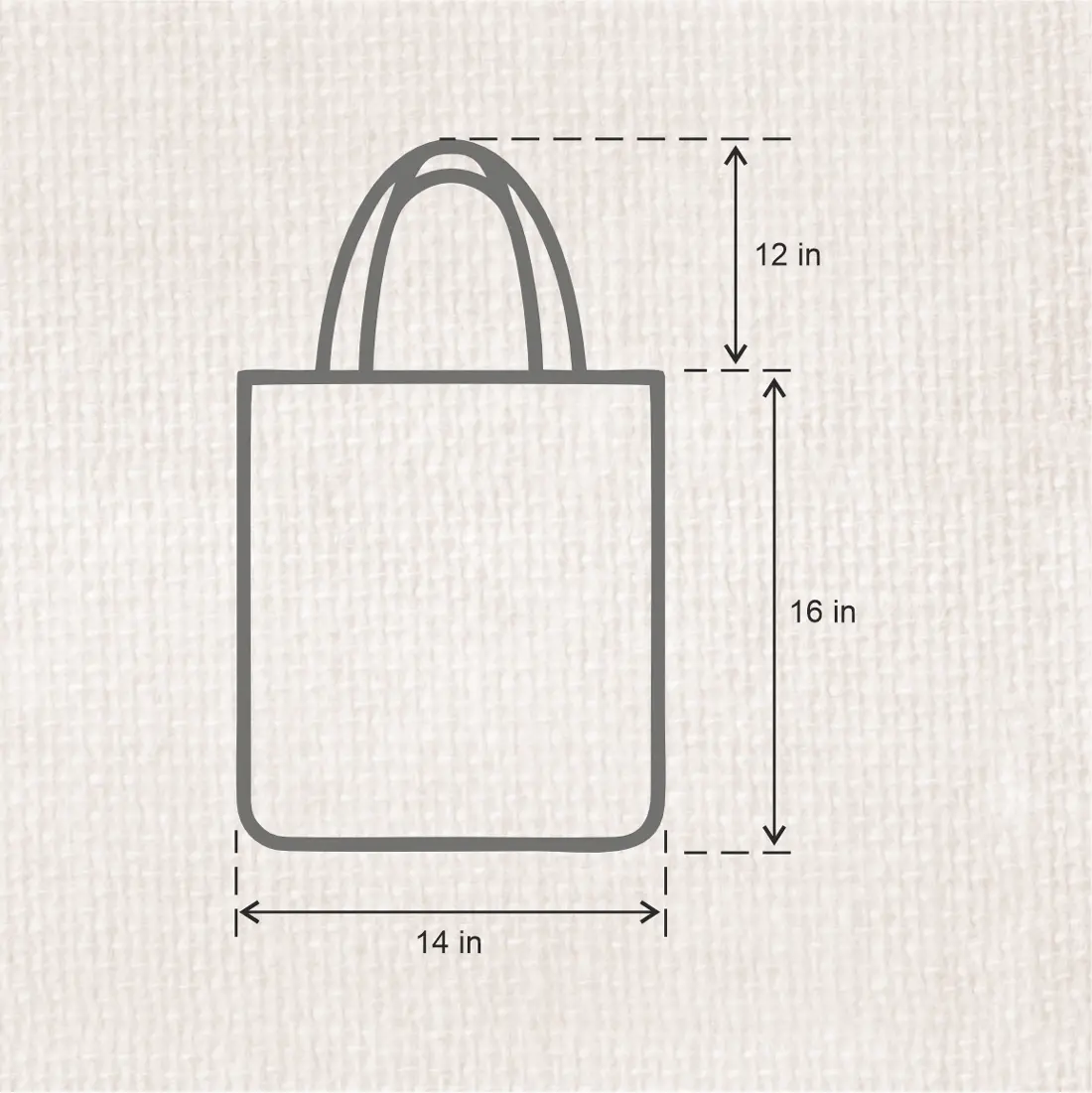 Geometric Dog Print Tote Bag - Image 4
