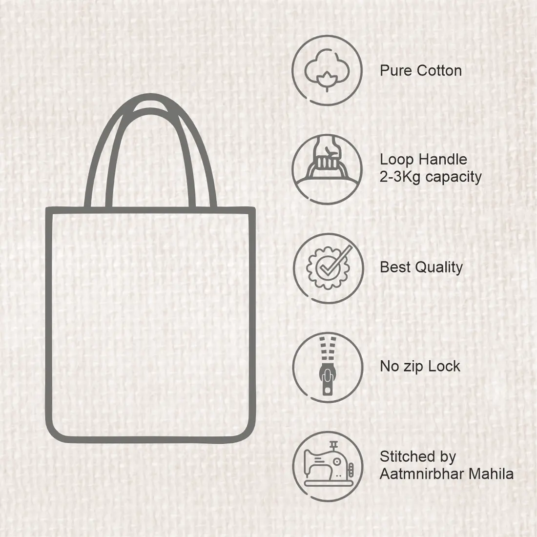 Geometric Dog Print Tote Bag - Image 3