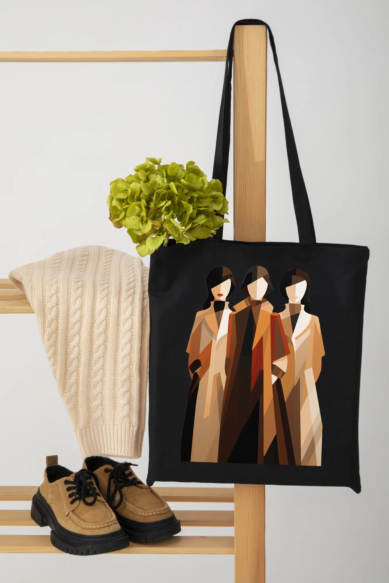 Fashion model black Tote Bag