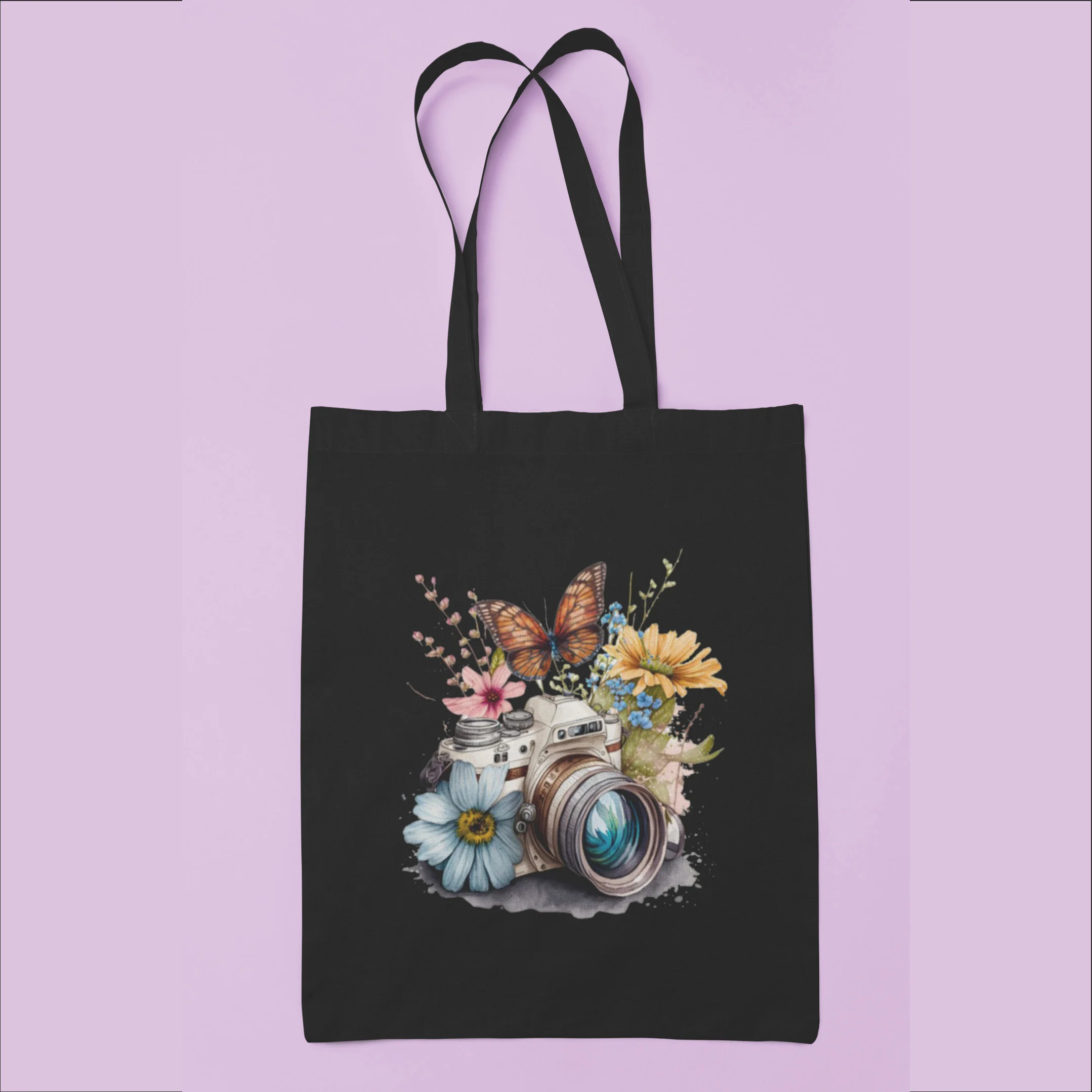 Camera with Floral Tote Bag - Image 6