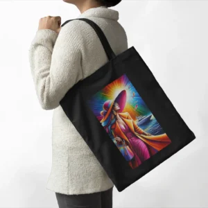 Colorful Art Print Tote Bag