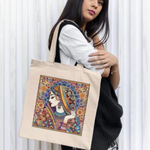 Artistic Printed Canvas Tote Bag