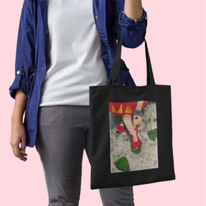 Art Print Black Tote Bag