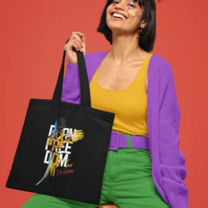 FreeParrot digiprinted Canvas Tote Bag
