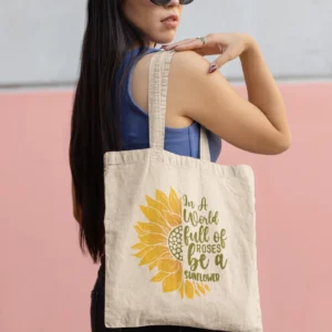 Sunflower Canvas Tote Bag
