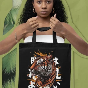 Powerful Tiger Canvas Tote Bag