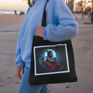 Krishna Digiprint on Canvas Tote Bag